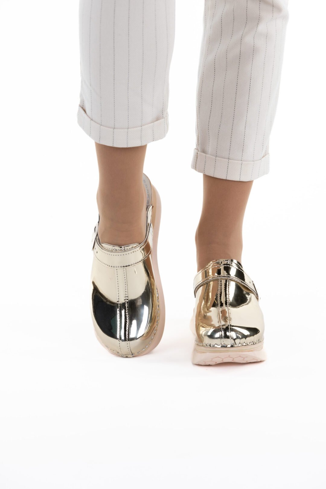 F06 metalik gold - Feder klompe - Slika 4